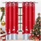 52 x 84 Inch Long Blackout Christmas Curtains for Living Room and Bedroom Set of 2